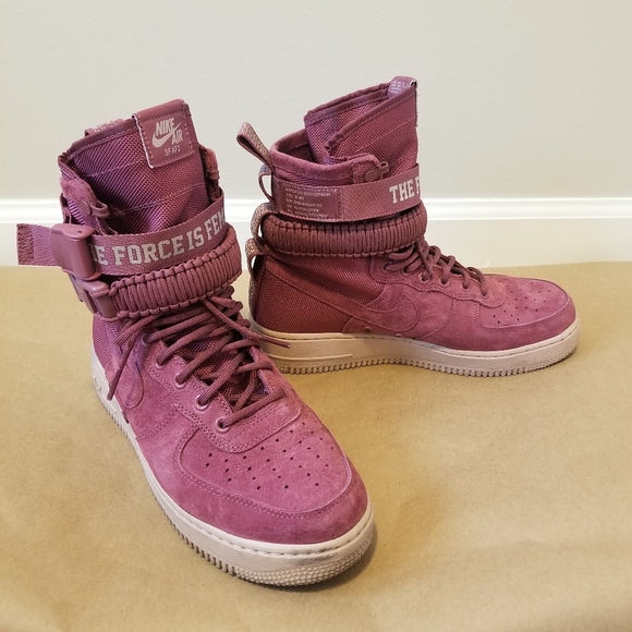 Nike SF Air Force 1 Force is Female Vintage Wine Size 9.5 AJ1700-600 - Picture 4 of 13